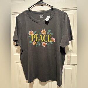 Old Navy Charcoal Graphic Tee